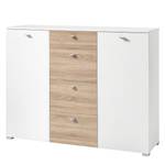 Dressoir Vestby II Wit/lichte San Remo eikenhouten look