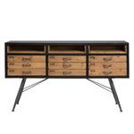 Sideboard Xodos Eisen / Tanne massiv - Schwarz / Tanne - 155 cm