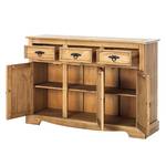 Commode Zacateca 3 deuren - massief gewaxt en antiek grenenhout