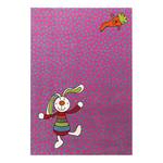 Kindertapijt Rainbow Rabbit roze - 133x200cm