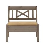 Banc Fjord sans accoudoirs Pin massif Blanc / Ambre - Epicéa gris / Epicéa lessivé - Largeur : 74 cm - Sans accoudoirs