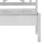 Banc Fjord sans accoudoirs Pin massif Blanc / Ambre - Pin blanc - Largeur : 74 cm - Sans accoudoirs