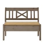 Banc Fjord sans accoudoirs Pin massif Blanc / Ambre - Epicéa gris / Epicéa lessivé - Largeur : 97 cm - Sans accoudoirs