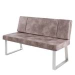 Banc Great Bend Microfibre / Métal - Taupe