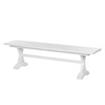 Banc South Hampton Acacia partiellement massif - Blanc