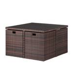 Sitzgruppe Paradise Lounge I (5-teilig) Braun / Beige