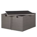 Sitzgruppe Paradise Lounge III Polyrattan / Webstoff - Grau / Beige