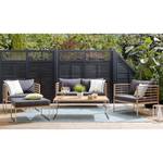 Ensemble de jardin Teakline Exclusif III Teck massif / Acier inoxydable - Anthracite