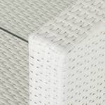 Lounge Gruppe White Cloud (4-teilig) Polyrattan/Textil Weiß