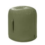 Tabouret Cilaos Cuir véritable - Vert olive