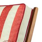 Coussin dassise Port Arthur Tissu - Rouge / Beige