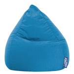 Pouf a sacco Easy L Microfibra - Blu