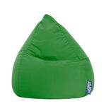 Pouf a sacco Easy L Microfibra - Verde