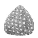 Sitzsack Fluffy Stars Webstoff - Grau - Höhe: 110 cm