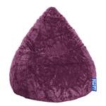 Sitzsack Fluffy XL Webplüsch - Aubergine