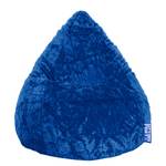 Pouf a sacco Fluffy XL Peluche blu - Blu cobalto
