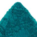Pouf a sacco Fluffy XL Peluche blu - Verde smeraldo