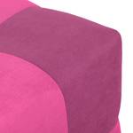 Sitzwürfel Braydon Webstoff Pink / Beere