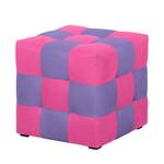Sitzwürfel Braydon Webstoff Pink / Lila