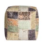 Pouf Cube Kapi Microfibre - Vert olive