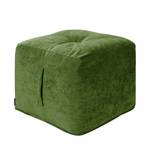 Pouf cubo Piton Velluto - Verde