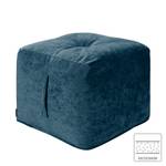 Pouf Piton Velours - Bleu marine