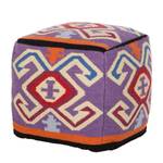 Pouf cubo Romero Lana - Grigio