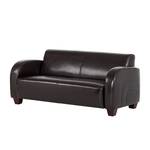 Sofa La Habana (3-Sitzer) Bycast-Kunstleder Dunkelbraun