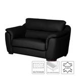 Sofa Alzira (2-Sitzer) Echtleder Echtleder - Schwarz