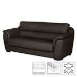 Sofa Alzira (3-Sitzer) Echtleder Echtleder - Dunkelbraun