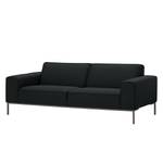 Sofa Ampio (3-Sitzer) Webstoff Stoff Floreana: Anthrazit - Grau