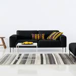 Sofa Ampio (3-Sitzer) Webstoff Stoff Floreana: Anthrazit - Grau