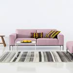 Sofa Ampio (3-Sitzer) Webstoff Stoff Floreana: Rosa - Grau