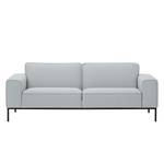 Sofa Ampio (3-Sitzer) Webstoff Stoff Floreana: Hellgrau - Schwarz