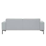 Sofa Ampio (3-Sitzer) Webstoff Stoff Floreana: Hellgrau - Schwarz