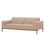 Sofa Ampio (3-Sitzer) Webstoff Stoff Floreana: Kamel - Schwarz