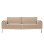 Sofa Ampio (3-Sitzer) Webstoff Stoff Floreana: Kamel - Schwarz