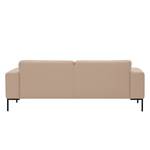 Sofa Ampio (3-Sitzer) Webstoff Stoff Floreana: Kamel - Schwarz