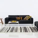 Sofa Ampio (3-Sitzer) Webstoff Stoff Naya: Anthrazit - Schwarz