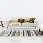 Sofa Ampio (3-Sitzer) Webstoff Stoff Naya: Hellbeige - Schwarz