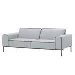 Sofa Ampio Duo (3-Sitzer) Webstoff Stoff Floreana: Hellgrau - Grau