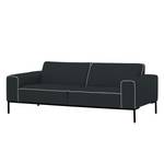 Canapé Ampio Duo (3 places) Tissu Tissu Floreana : Anthracite - Noir