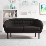 Sofa Anna (2-Sitzer) Webstoff Grau / Braun