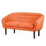 Sofa Anna (2-Sitzer) Webstoff Stoff Meda: Orange