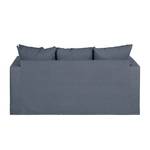 Sofa Ashton (2-Sitzer) Baumwollstoff Baumwollstoff - Blau