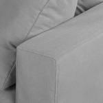 Canapé Ashton (2 places) Tissu en coton gris clair - Gris clair
