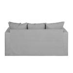 Canapé Ashton (2 places) Tissu en coton gris clair - Gris clair