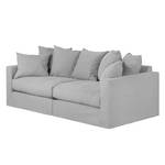 Sofa Ashton (3-Sitzer) Baumwollstoff Lichtgrau