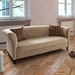 Sofa Aviva (3-Sitzer) Samt Beige