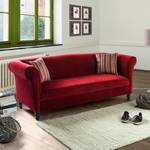 Sofa Aviva (3-Sitzer) Samt Rot